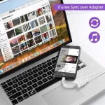 ZS-S1802 2 in 1 8 Pin Male to 8 Pin Charging + 8 Pin Audio Female Connector Earphone Adapter, Support Calls & Wire Control, Compatible with All IOS System - Image 8