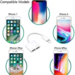 ZS-S1802 2 in 1 8 Pin Male to 8 Pin Charging + 8 Pin Audio Female Connector Earphone Adapter, Support Calls & Wire Control, Compatible with All IOS System - Image 10