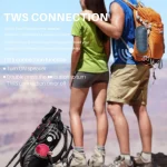 NewRixing NR106 Mini Portable Wireless Bluetooth Speaker Stereo Subwoofer, Built-in Microphone, Support Hands-free Calling & TF Card & FM, without LED Flashlight - Image 3