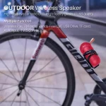 NewRixing NR106 Mini Portable Wireless Bluetooth Speaker Stereo Subwoofer, Built-in Microphone, Support Hands-free Calling & TF Card & FM, without LED Flashlight - Image 5