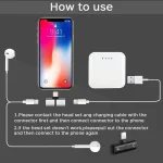 Zs-18182 2 PCS 2 in 1 8 Pin Male to 8 Pin Charging + 8 Pin Audio Female Connector Earphone Adapter, Supports Call & Volume Control, Compatible with IOS 13 System - Image 9