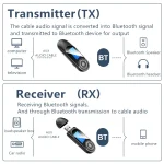 T13 Bluetooth 5.0 Drive-free USB Bluetooth Receiver and Transmitter with Screen - Image 5