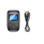 T14 2 in 1 Bluetooth Adapter Car Hands-free Call Bluetooth Receiver Transmitter with LCD Digital Display - Image 2