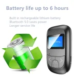 T14 2 in 1 Bluetooth Adapter Car Hands-free Call Bluetooth Receiver Transmitter with LCD Digital Display - Image 6