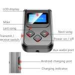 T15 2 in 1 Bluetooth 5.0 Music Receiver Transmitter with Screen - Image 5