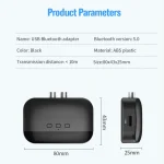 B20 NFC Bluetooth 5.0 Music Receiver Car Bluetooth Receiver, Support Hands-free Call & TF Vard & U Disk - Image 11