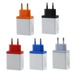 2 A 3USB Mobile Phone Travel Charger EU Plug - Image 2
