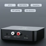 R6 NFC Bluetooth 5.0 Desktop Music Receiver Bluetooth Receiver, Support TF Card - Image 3