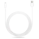 2.4A USB Male to Micro USB Male Interface Charge Cable, Length: 2m (White) - Image 2