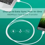 2.4A USB Male to Micro USB Male Interface Charge Cable, Length: 2m (White) - Image 6