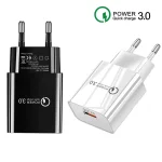 Mini QC3.0 USB 18W Mobile Phone Tablet Universal Fast Charger, EU Plug, EU Plug - Image 7