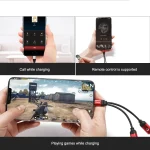 ENKAY ENK-AT104 8 Pin to Dual 8 Pin Charging Listen to Songs Aluminum Alloy Adapter Conversion Cable - Image 5