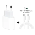 2 in 1 PD 20W Single USB-C / Type-C Port Travel Charger + 3A PD3.0 USB-C / Type-C to USB-C / Type-C Fast Charge Data Cable Set, Cable Length: 2m, EU Plug - Image 2