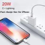 2 in 1 PD 20W Single USB-C / Type-C Port Travel Charger + 3A PD3.0 USB-C / Type-C to 8 Pin Fast Charge Data Cable Set, Cable Length: 1m, US Plug - Image 8