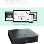 KN326 Bluetooth Audio Receiver Transmitter 5.0 Two-in-one Bluetooth Adapter for Hands-free Calls - Image 7