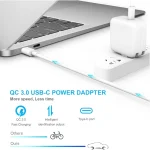 PD3.0 30W USB-C / Type-C Interface Universal Travel Charger with Detachable Foot, UK Plug - Image 4
