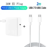 2 in 1 PD 30W USB-C / Type-C + 3A PD 3.0 USB-C / Type-C to USB-C / Type-C Fast Charge Data Cable Set, Cable Length: 2m, EU Plug - Image 4