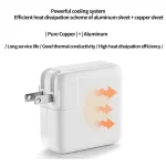 2 in 1 PD3.0 30W USB-C / Type-C Travel Charger with Detachable Foot + PD3.0 3A USB-C / Type-C to 8 Pin Fast Charge Data Cable Set, Cable Length: 1m, US Plug - Image 5