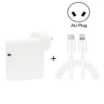 2 in 1 PD3.0 30W USB-C / Type-C Travel Charger with Detachable Foot + PD3.0 3A USB-C / Type-C to 8 Pin Fast Charge Data Cable Set, Cable Length: 1m, AU Plug