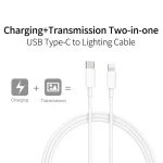 2 in 1 PD3.0 30W USB-C / Type-C Travel Charger with Detachable Foot + PD3.0 3A USB-C / Type-C to 8 Pin Fast Charge Data Cable Set, Cable Length: 2m, UK Plug - Image 3