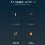 VJ320 Bluetooth 5.0 Head-mounted Foldable Wireless Headphones Support TF Card with Mic, VJ320 Black, VJ320 Blue, VJ320 Red, VJ320 White - Image 11