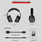 VJ320 Bluetooth 5.0 Head-mounted Foldable Wireless Headphones Support TF Card with Mic, VJ320 Black, VJ320 Blue, VJ320 Red, VJ320 White - Image 18
