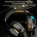 VJ320 Bluetooth 5.0 Head-mounted Foldable Wireless Headphones Support TF Card with Mic, VJ320 Black, VJ320 Blue, VJ320 Red, VJ320 White - Image 3