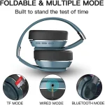 VJ320 Bluetooth 5.0 Head-mounted Foldable Wireless Headphones Support TF Card with Mic, VJ320 Black, VJ320 Blue, VJ320 Red, VJ320 White - Image 4