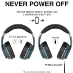 VJ320 Bluetooth 5.0 Head-mounted Foldable Wireless Headphones Support TF Card with Mic, VJ320 Black, VJ320 Blue, VJ320 Red, VJ320 White - Image 5