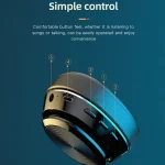 VJ320 Bluetooth 5.0 Head-mounted Foldable Wireless Headphones Support TF Card with Mic, VJ320 Black, VJ320 Blue, VJ320 Red, VJ320 White - Image 8