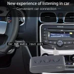 BR03 Card Car Bluetooth 5.0 Receiver Speaker Music Wireless Audio Receiver Bluetooth Hands-free Call - Image 6