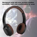 BT1605 Head-mounted Foldable Stereo Bluetooth Wireless Headset Bluetooth 5.0 with Microphone 3.5mm Audio Jack - Image 5