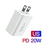 SDC-20W 2 in 1 PD 20W USB-C / Type-C Travel Charger + 3A PD 3.0   USB-C / Type-C to USB-C / Type-C Fast Charge Data Cable Set, Cable Length: 1m,, US Plug, EU Plug, UK Plug - Image 2