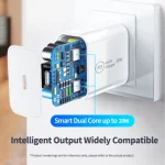 SDC-20W 2 in 1 PD 20W USB-C / Type-C Travel Charger + 3A PD 3.0   USB-C / Type-C to USB-C / Type-C Fast Charge Data Cable Set, Cable Length: 1m,, US Plug, EU Plug, UK Plug - Image 5
