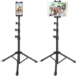 Floor Tablet Tripod Stand Adjustable For 4.7-12.9 inch iPad Carrying Holder - Image 2