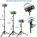 Floor Tablet Tripod Stand Adjustable For 4.7-12.9 inch iPad Carrying Holder - Image 6