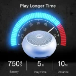 EWA A110 IPX5 Waterproof Portable Mini Metal Wireless Bluetooth Speaker Supports 3.5mm Audio & 32GB TF Card & Calls - Image 11