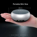 EWA A110 IPX5 Waterproof Portable Mini Metal Wireless Bluetooth Speaker Supports 3.5mm Audio & 32GB TF Card & Calls - Image 5
