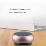 EWA A110 IPX5 Waterproof Portable Mini Metal Wireless Bluetooth Speaker Supports 3.5mm Audio & 32GB TF Card & Calls - Image 9
