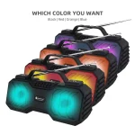 NewRixing NR-2029FMD TWS LED Flashlight Bluetooth Speaker, Support TF Card / FM / 3.5mm AUX / U Disk / Hands-free Calling - Image 2