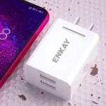 ENKAY Hat-Prince U008-1 10.5W 2.1A Dual USB Fast Charging Travel Charger Power Adapter, US Plug - Image 5