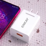 ENKAY Hat-Prince U036 18W USB QC3.0 Fast Charging Travel Charger Power Adapter, US Plug - Image 5