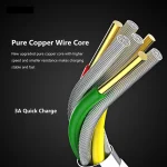 ENKAY Hat-Prince U008-1 10.5W 2.1A Dual USB Charging US Plug Travel Power Adapter, With 2.1A 1m 8 Pin Cable, With 2.1A 1m Type-C Cable, With 2.1A 1m Micro USB Cable - Image 6