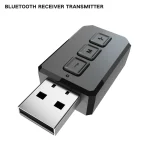 RT02 USB Bluetooth Audio Adapter Receives Transmits 2-in-1 Bluetooth 5.0 Hands-free Talk Car Bluetooth Receiver - Image 3