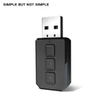 RT02 USB Bluetooth Audio Adapter Receives Transmits 2-in-1 Bluetooth 5.0 Hands-free Talk Car Bluetooth Receiver - Image 4