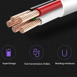 XJ-041 6A USB to USB-C / Type-C Fast Charging Data Cable, Length: 1.5m - Image 7