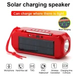 T&G TG280 Solar Power Charging Bluetooth Speakers with Flashlight, Support TF Card / FM / 3.5mm AUX / U Disk / Hands-free Call - Image 2