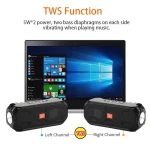 T&G TG280 Solar Power Charging Bluetooth Speakers with Flashlight, Support TF Card / FM / 3.5mm AUX / U Disk / Hands-free Call - Image 4
