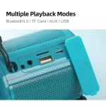 T&G TG519 TWS HiFi Portable Bluetooth Speaker Subwoofer Outdoor Wireless Column Speakers Support TF Card / FM / 3.5mm AUX / U Disk / Hands-free Call - Image 4