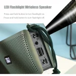 T&G TG282 Portable Bluetooth Speakers with Flashlight, Support TF Card / FM / 3.5mm AUX / U Disk / Hands-free Call - Image 9